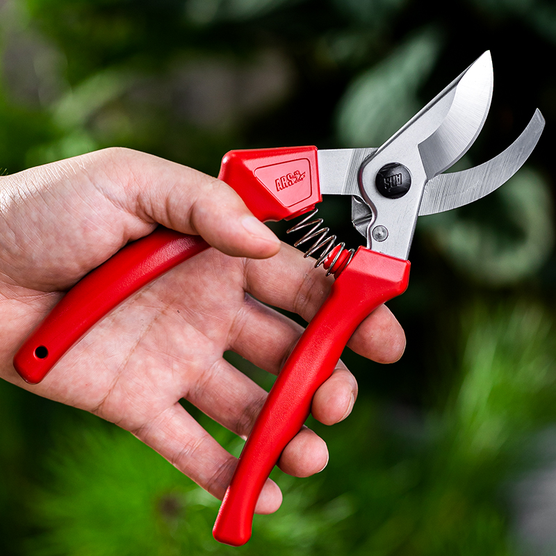 日本爱丽斯 ARS 120EU 进口园艺塑胶剪直刃花剪枝修枝剪刀果树剪