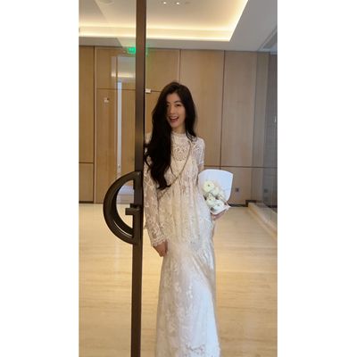 N.COU妮蔻26春新款设计感小众洋气精致重工镂空蕾丝法式微透衬衫