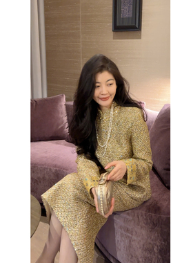 N.COU妮蔻26春新款轻奢时髦闪闪设计感小众新中式上衣半裙套装