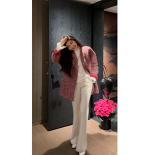 N.COU妮蔻25冬新款 小香风优雅气质轻奢重工粗花呢保暖外套 法式