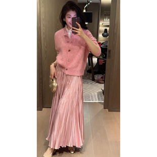 软糯绵羊毛圆领针织开衫 好彩头 25冬新款 毛衣DY1102 N·COU