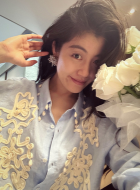 N.COU妮蔻25新款串珠烟花流苏耳环耳夹DY3027