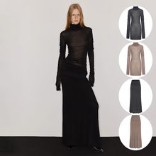 EVENBUYER很会买wearable event 袖口袋针织高领衫罗纹收腰长半裙