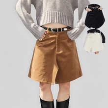 EVENBUYER很会买wearable event 复古剪裁休闲百搭灯芯绒A字短裙