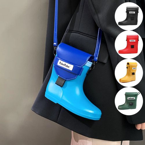 现货霍思燕同款pabepabe雨靴包