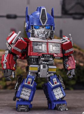 变形玩具 激光猫 大头柱 JGM-Q01 Steel head钢头指挥官Q版小柱子