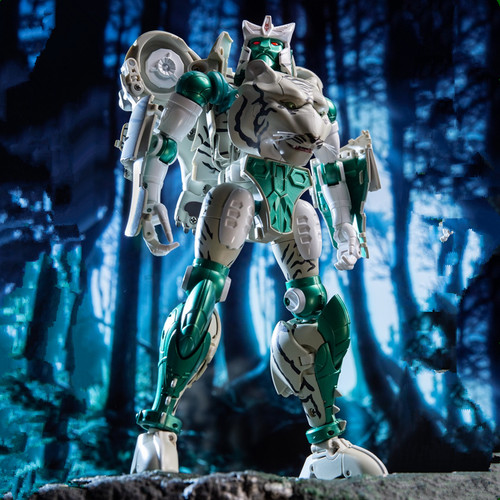 白虎勇士猛兽侠模型变形玩具