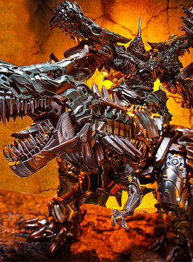 变形玩具 钢索LS-05电影SS恐龙合金放大版金刚送小柱子现货