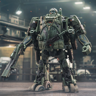 探长M02 修正版 电影4 甲战车 武器大师成品可动 装 变形玩具机器人