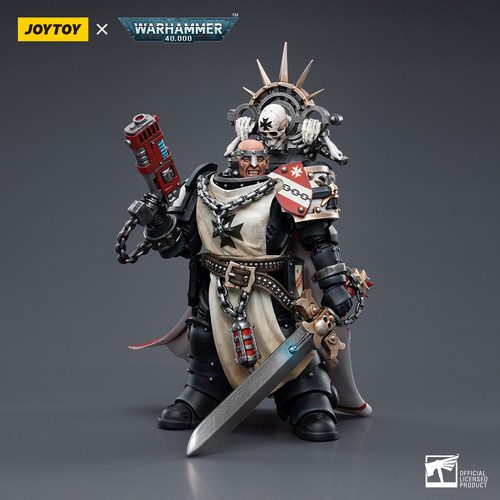 JOYTOY暗源战锤40K黑色圣堂元帅 巴德克拉斯1/18成品可动手办兵人