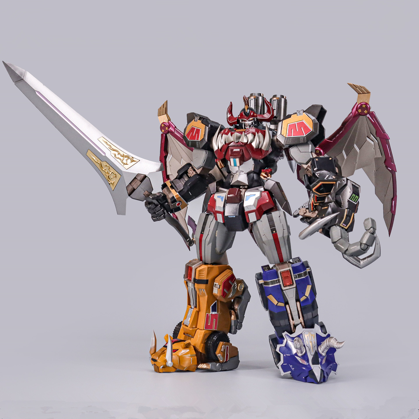炸裂模型 大兽神组合 ZL-01 神兽合体 变形玩具合金成品 恐龙战队