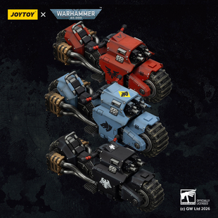 JOYTOY 暗源 战锤40K 掠夺者型战斗摩托车成品可动载具模玩