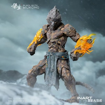 黑神话悟空石猿成品可动兵人