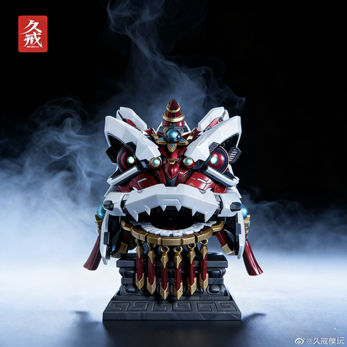 久戒模玩 国创机甲 成品模型 醒狮 收藏级 彩色原型 带灯光