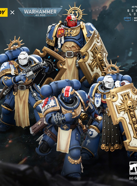 JOYTOY暗源战锤40K秘密关卡 极限战士剑卫三人组 泰图斯 胜利桂冠