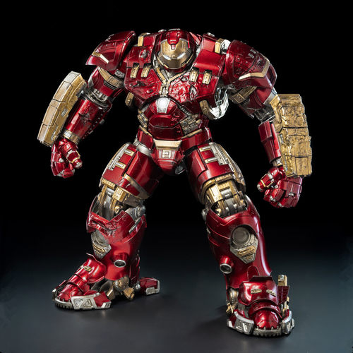 THREEZERO 3A DLX 漫威钢铁侠Mark44 反浩克装甲 战损版 成品机甲