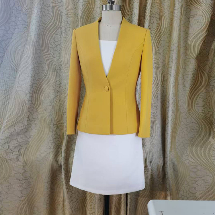 雅时捷主持人上镜装修身女西服量身定制艺考面试播音比赛服
