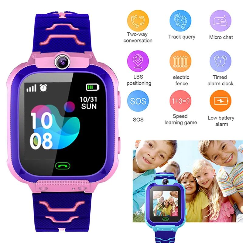 Q12b Children Smart Watch ids ositioning Call Smartwatch emo