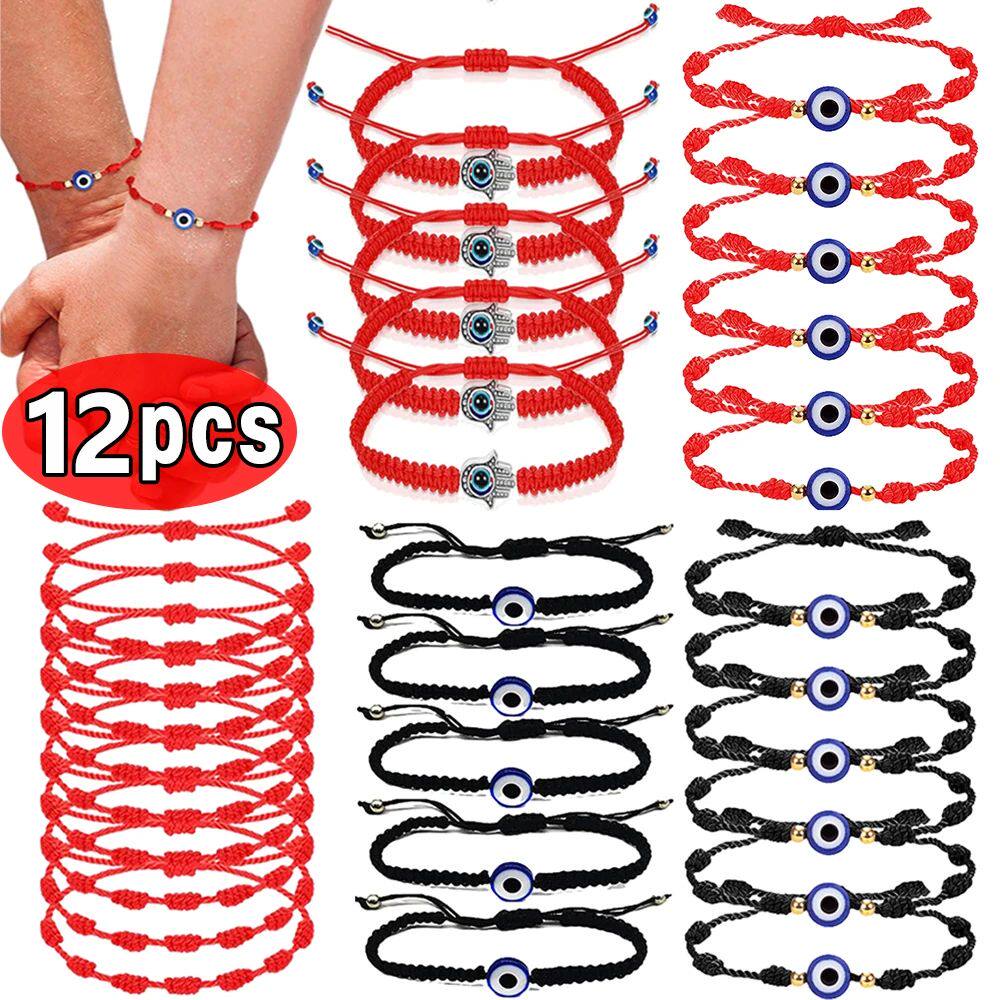 Knots & Pearls Bracelet Red