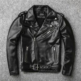 Perfecto Jacket Motorcycle 100% Classical leather Men