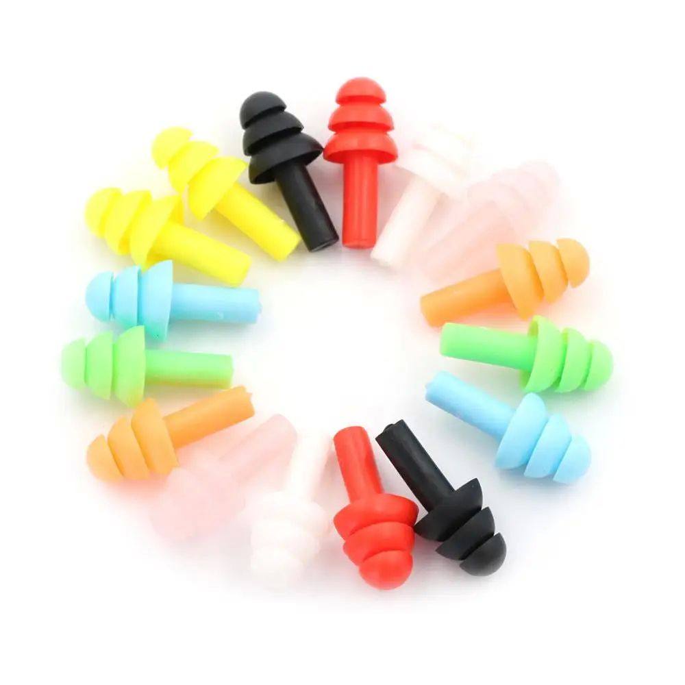 10 pairs silicone ear plugs anti noise waterproof snore swim