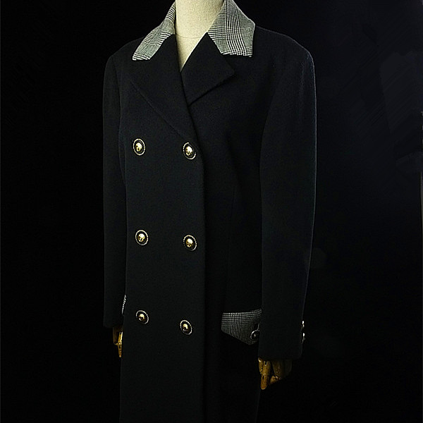 Versac*收藏级美杜莎大衣vintage古着孤品尖货外套羊毛呢子 现货