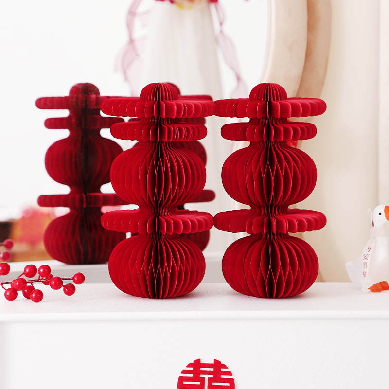 网红婚房布置喜字摆件