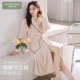 高级感珊瑚绒浴袍加厚简约睡衣女款 冬季 2026新款 芬腾可安睡袍女款