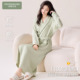 2026冬高级感 浴袍婉柔家居服纯棉睡衣女款 芬腾可安睡袍女款 春秋季