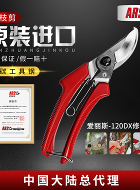 爱丽斯修枝剪120DX进口果树省力园艺剪枝剪刀剪花枝剪刀园林剪刀