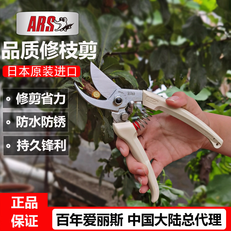 爱丽斯ars130进口修枝剪刀果树剪花艺剪刀园艺盆景剪刀花艺师剪