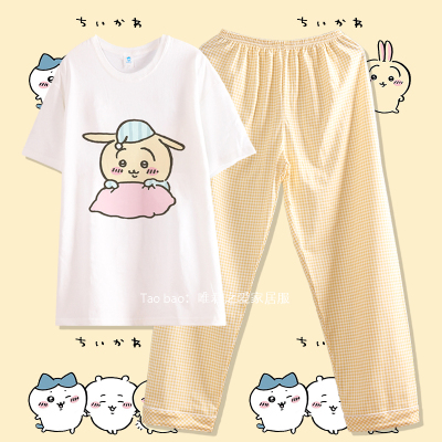 纯棉chiikawa乌萨奇睡衣春秋季