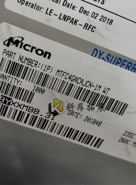 MTFC4GACAJCN-1M WT FBGA JY976 存储器 全新原装 配单 拍前咨询
