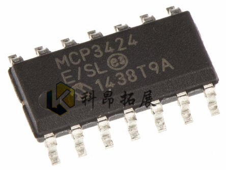 全新原装 MCP3424-E/SL SOIC14 模数转换器芯片 BOM配单 拍前咨询