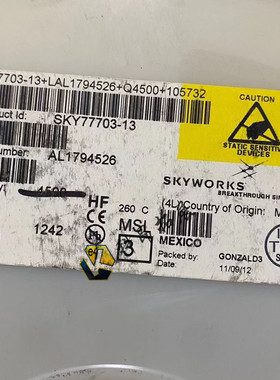 SKY77703-13 QFN 手机功放芯片 电子元器件 全新原装BOM配单 咨询