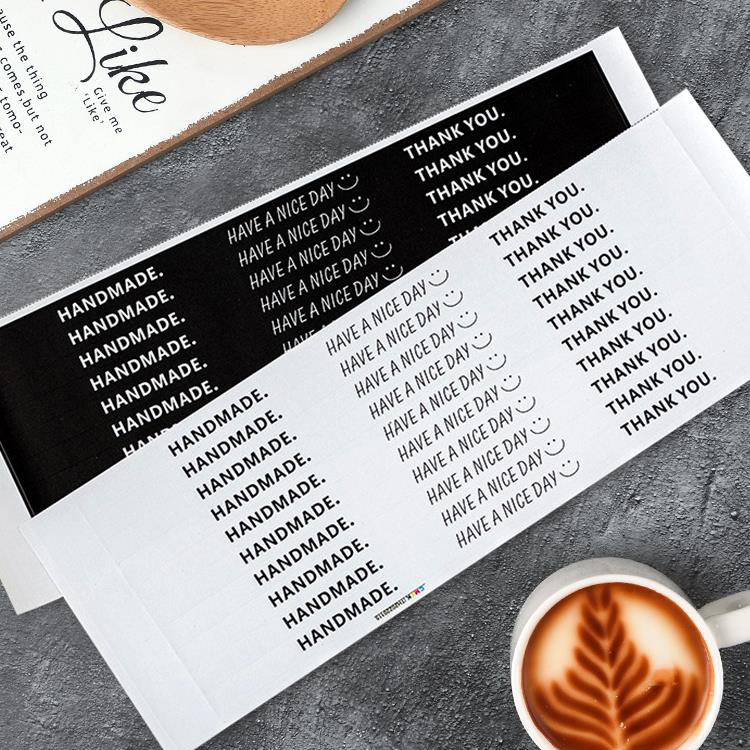 封口贴不干胶贴纸长条英文加长