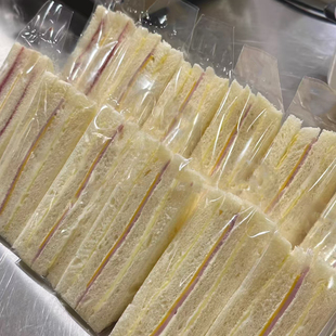 古早三明治包装袋早餐专用易撕透明面包袋三文治袋三角形食品袋