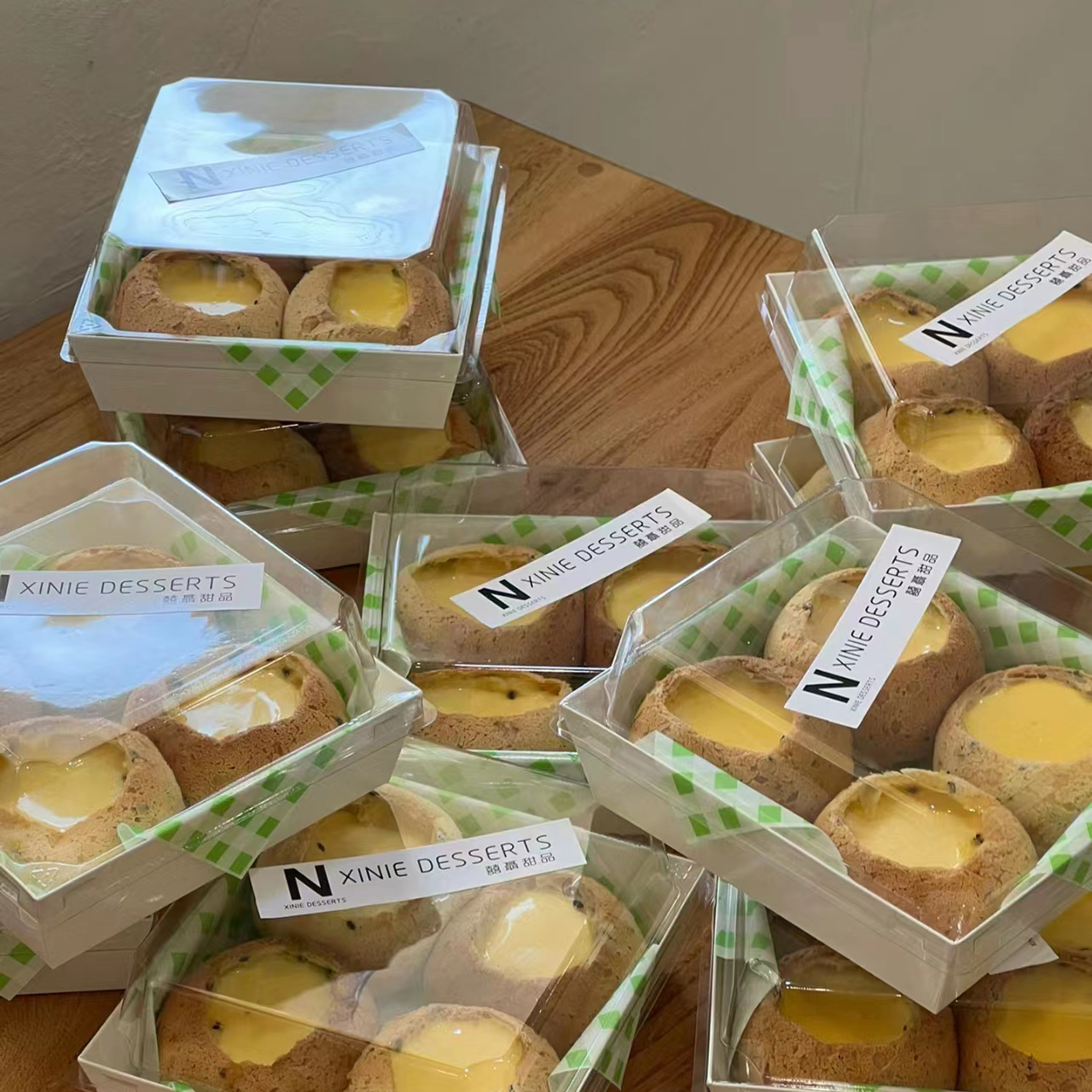 麻薯布丁盒冰心麻薯包装盒蛋挞盒