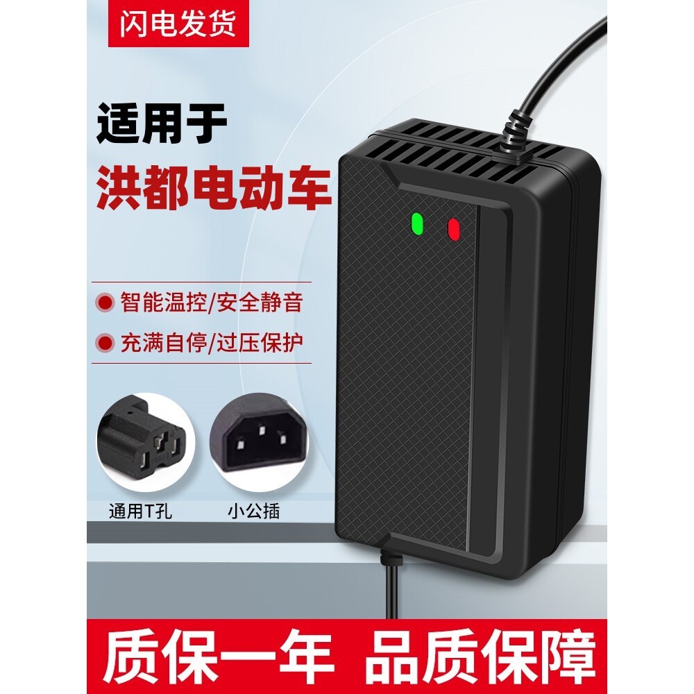 适用洪都电动车电瓶充电器48v12ah60v20ah72伏30ah鑫欣隆原装正品