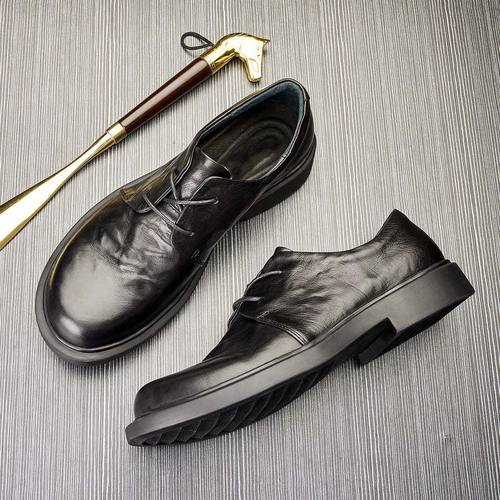 头层牛皮休闲皮鞋透气百搭男皮鞋