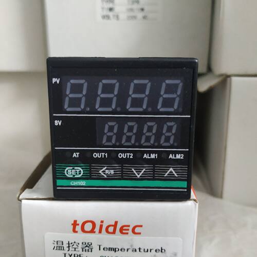 台泉 数显智能温控表 CH102 FK02-MAN 短壳 K型继电器固态双输出