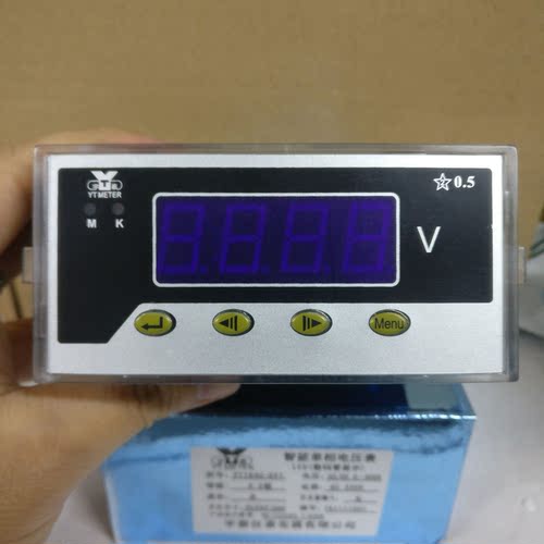 宇泰仪表 智能数显单相电压表 YT194U-5V1(DP35) ACDC500V