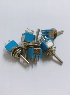 崇实 小型钮子开关 SMTS-202 六脚二档双组开关 1A