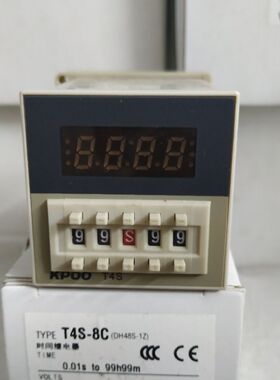 开普KPOO 单延时数显时间继电器T4S-8C (DH48S-1Z) 带暂停复位