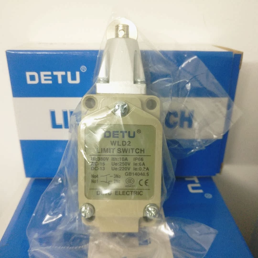 德图detu 双回路防水限位行程开关 wld2 滚轮按压型