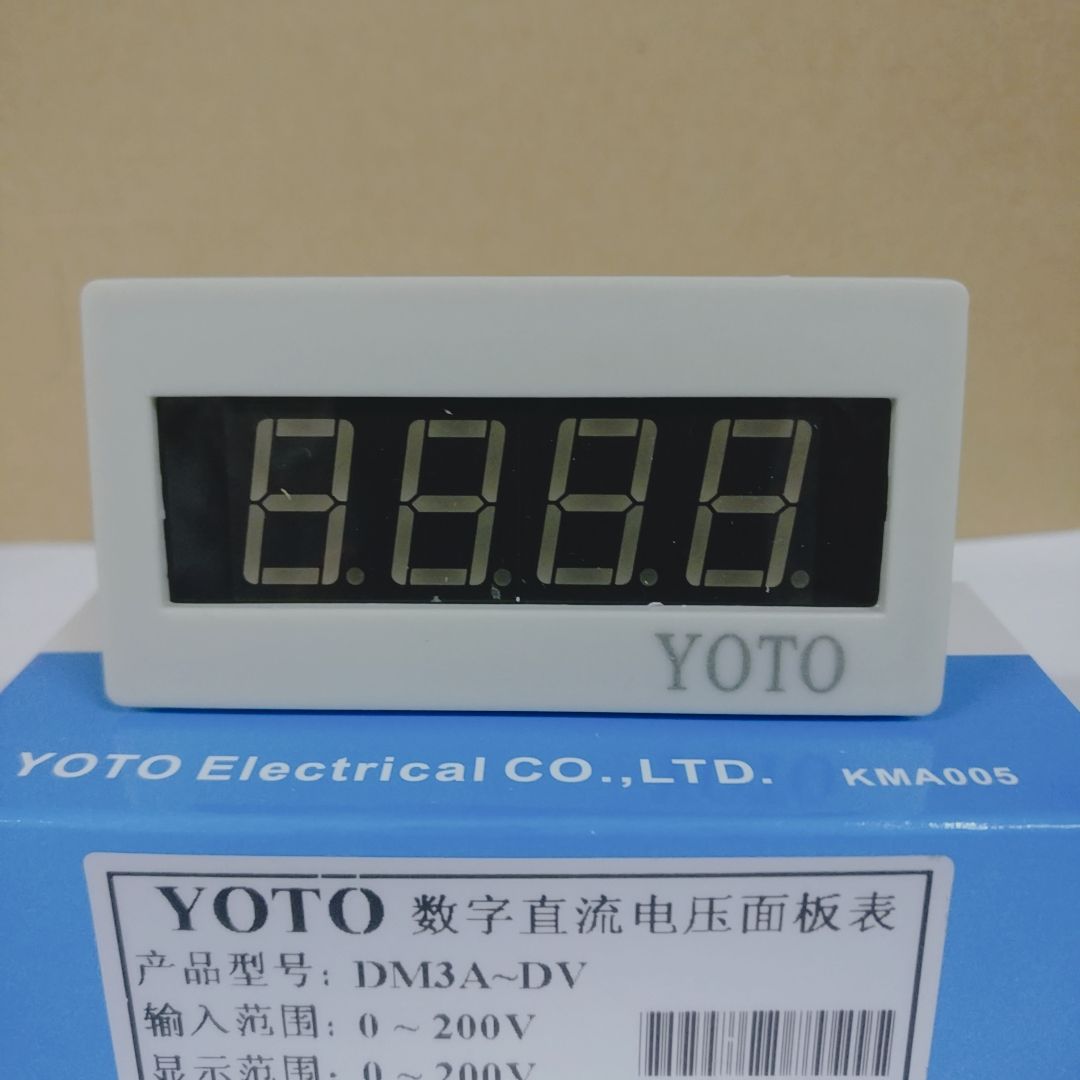 北崎电气YOTO 面板安装数显电压表电流表 DM3A-DV/DA 直流