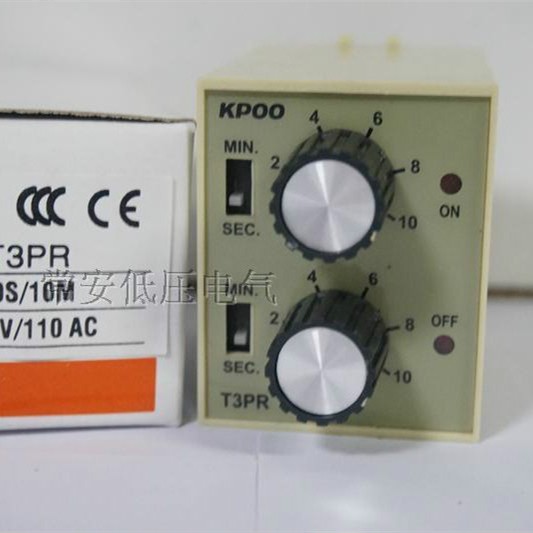 开普KPOO 双时间循环时间继电器 T3PR 10S/10M 110V/220VAC 五金/工具 时间继电器 原图主图