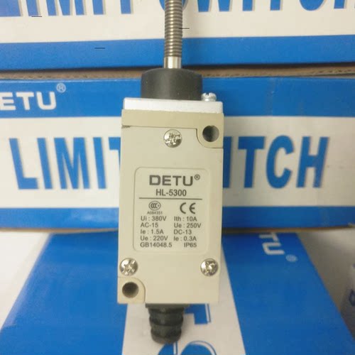 德图电气DETU 限位行程开关 HL-5300 塑料弹簧摆臂型