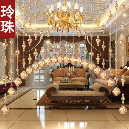 水晶珠帘屏风客厅卧室过道装饰帘