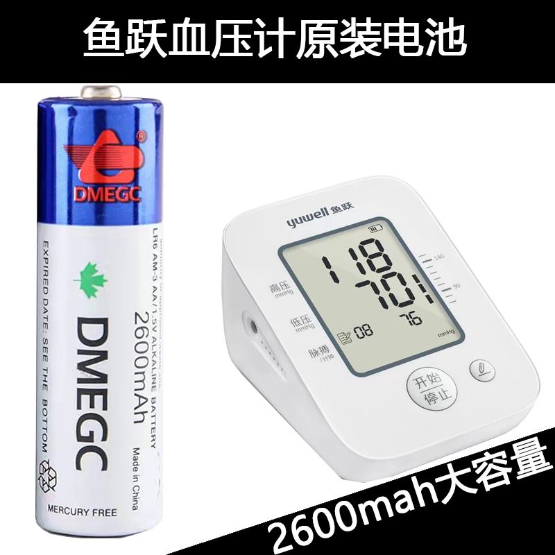 DMEGC 5号电池2600毫安指纹密码锁专用电池AA鱼跃血压计